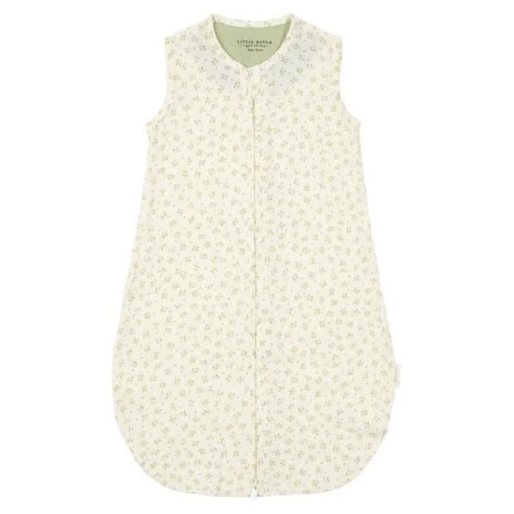 Little Dutch Slaapzak zomer hydrofiel 70 cm - Groen - Maat 70 cm - Essentials - Blueberry Leaves