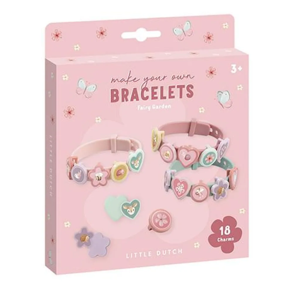 Little Dutch Slide Charm Bracelets - Roze - Fairy Garden