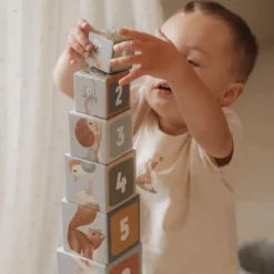 Little Dutch Stapelblokken - Blauw - Forest Friends