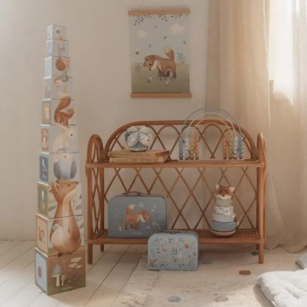 Little Dutch Stapelblokken - Blauw - Forest Friends