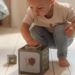 Little Dutch Stapelblokken - Blauw - Forest Friends