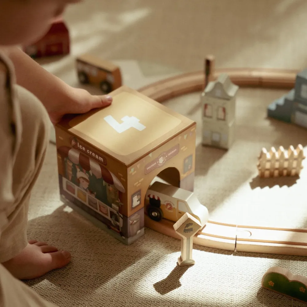 Little Dutch Stapelblokken met auto's – Meerkleurig – Essentials