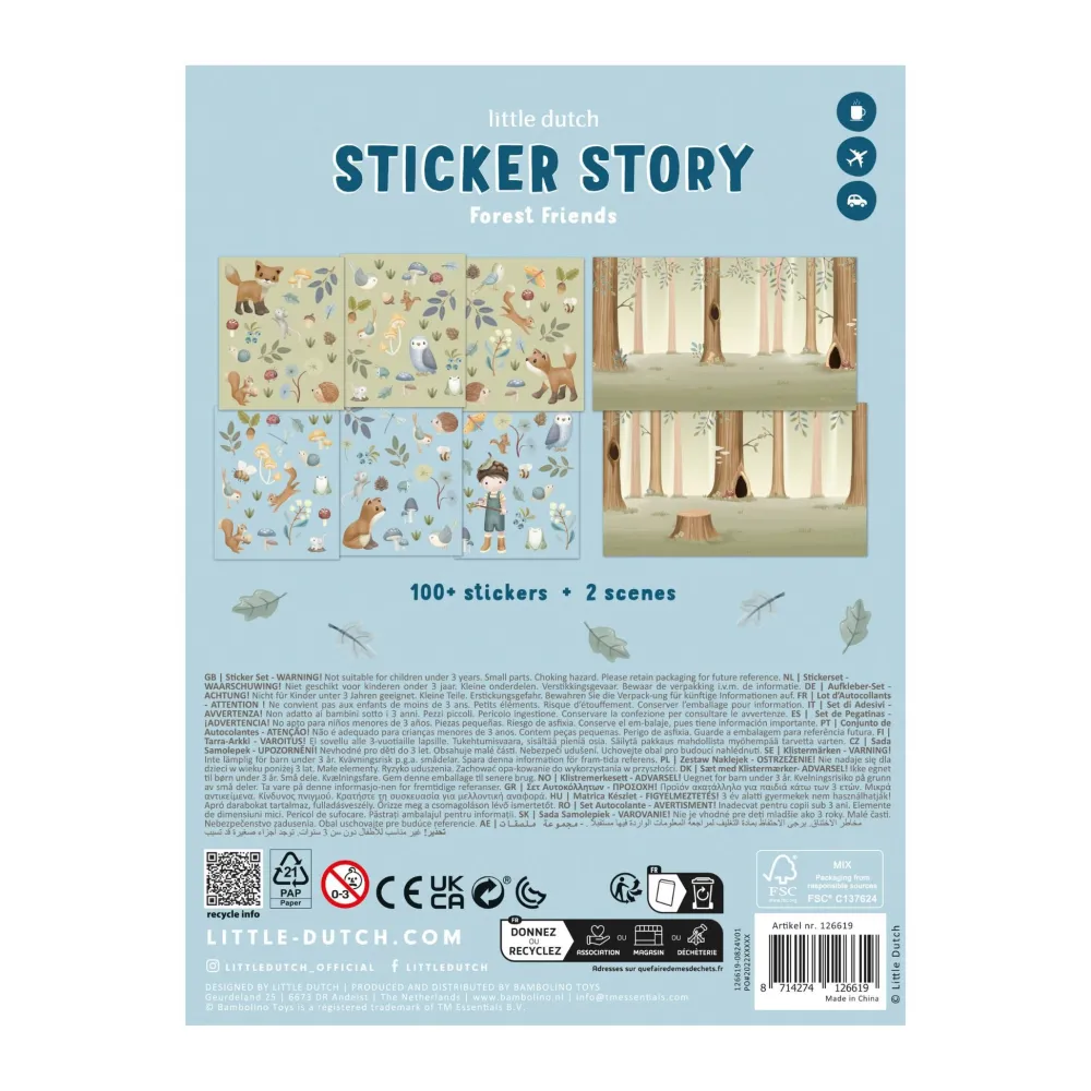 Little Dutch Stickerset Forest Friends