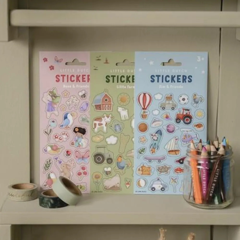 Little Dutch Stickervel Rosa & Friends