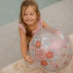 Little Dutch Strandbal 3D Figuur Pink Flowers