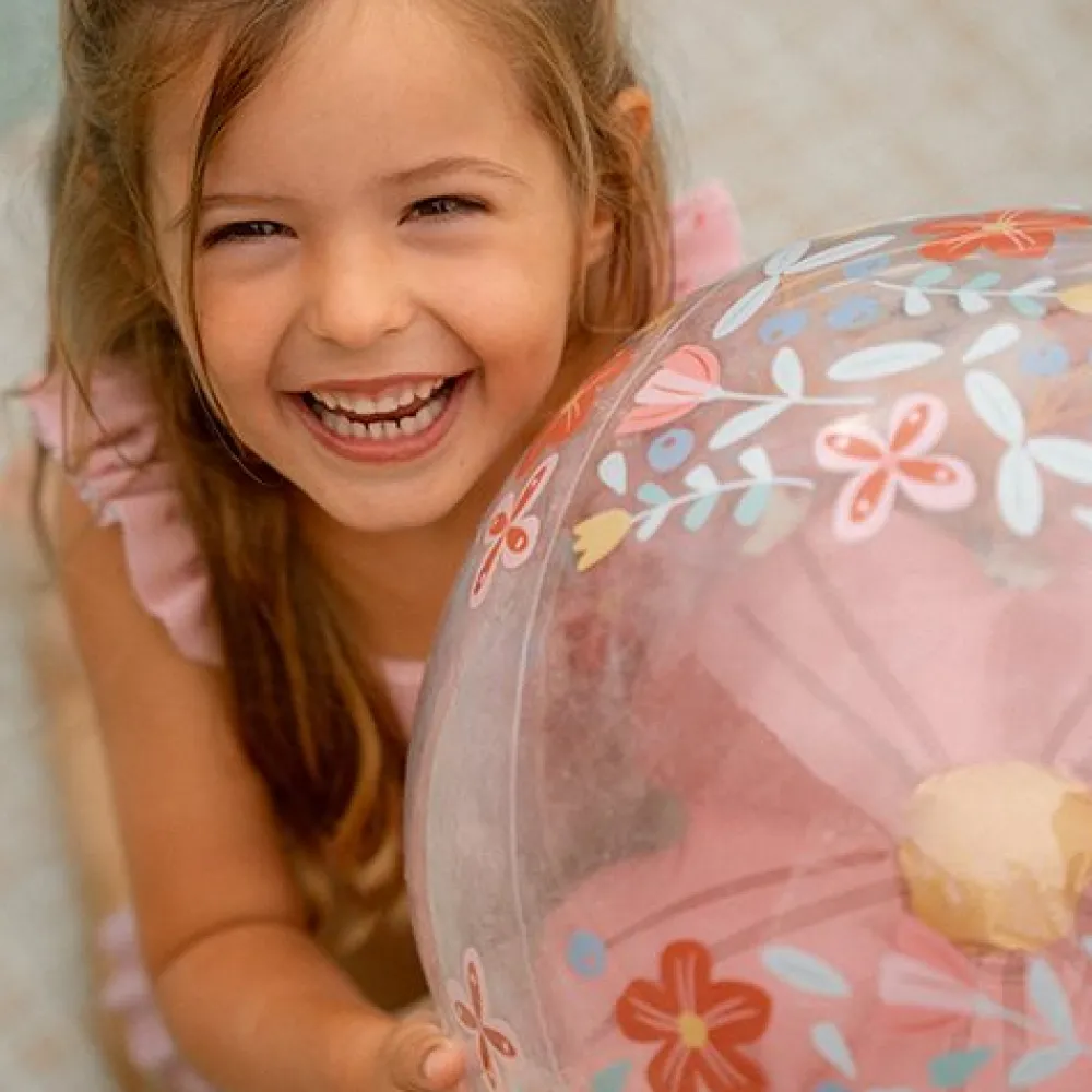 Little Dutch Strandbal 3D Figuur Pink Flowers