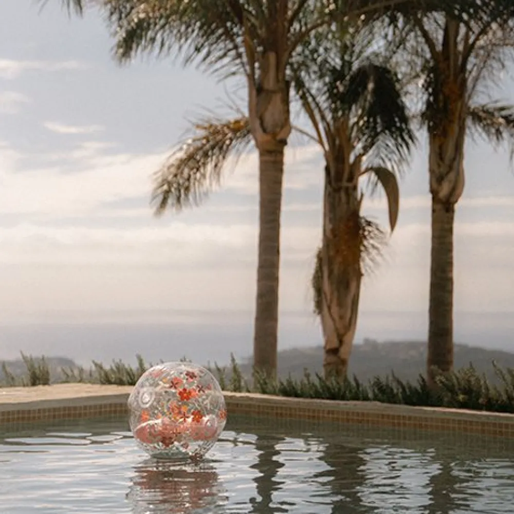 Little Dutch Strandbal 3D Figuur Pink Flowers