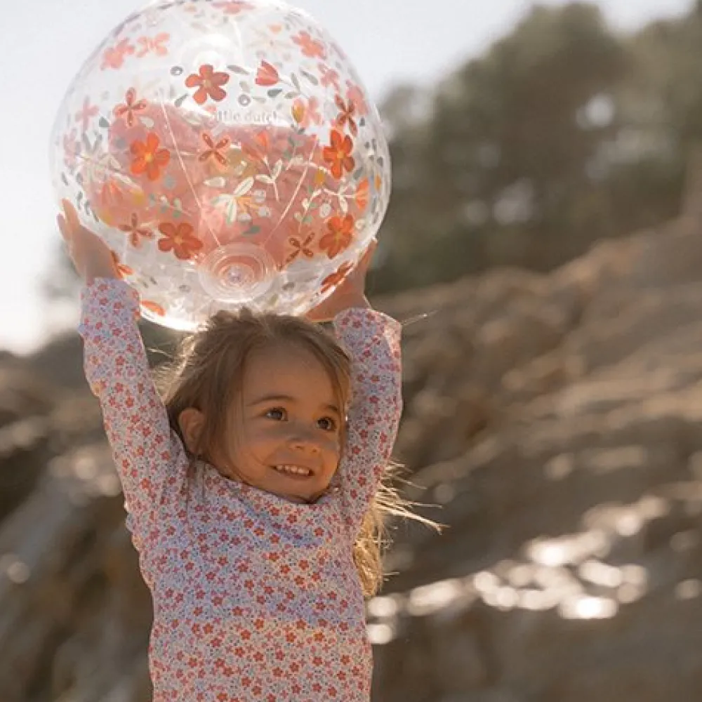 Little Dutch Strandbal 3D Figuur Pink Flowers