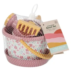 Little Dutch Strandset Pink Flowers set van 5