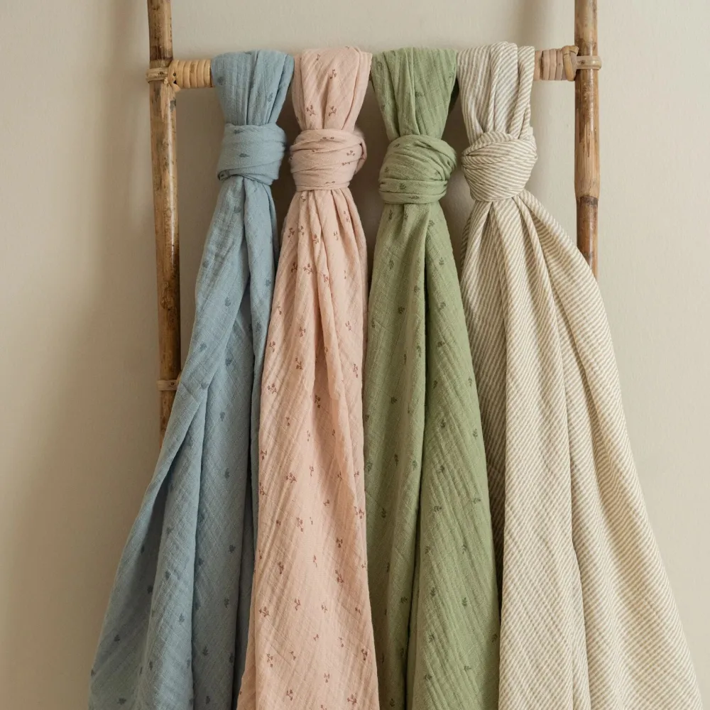 Little Dutch Swaddle - Groen - 120 cm - Essentials