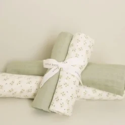Little Dutch Swaddle - Groen - Essentials - Blueberry Leaves