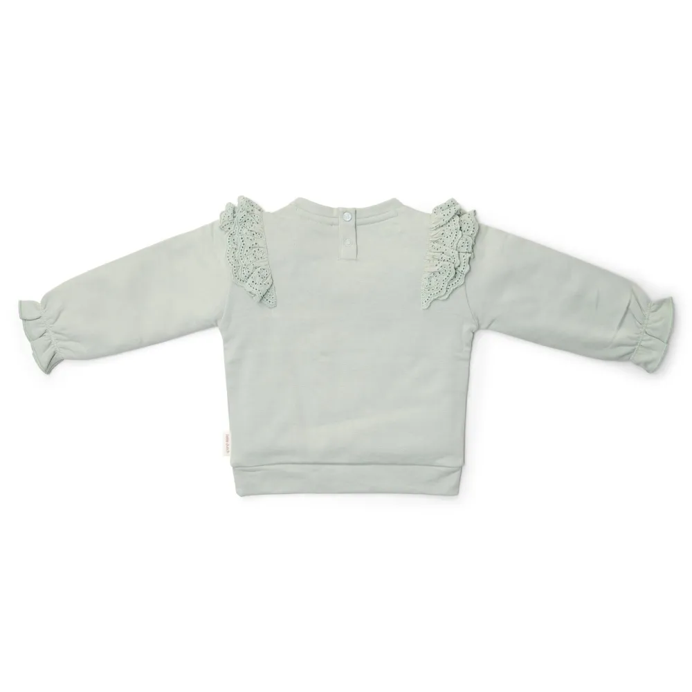 Little Dutch Sweater - Ruches - Groen - Fairy Garden