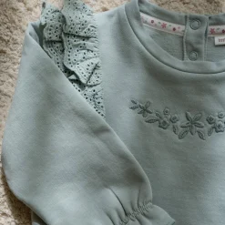 Little Dutch Sweater - Ruches - Groen - Fairy Garden