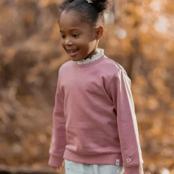 Little Dutch Sweater met kraag - Roze - Fairy Garden