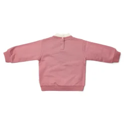 Little Dutch Sweater met kraag - Roze - Fairy Garden