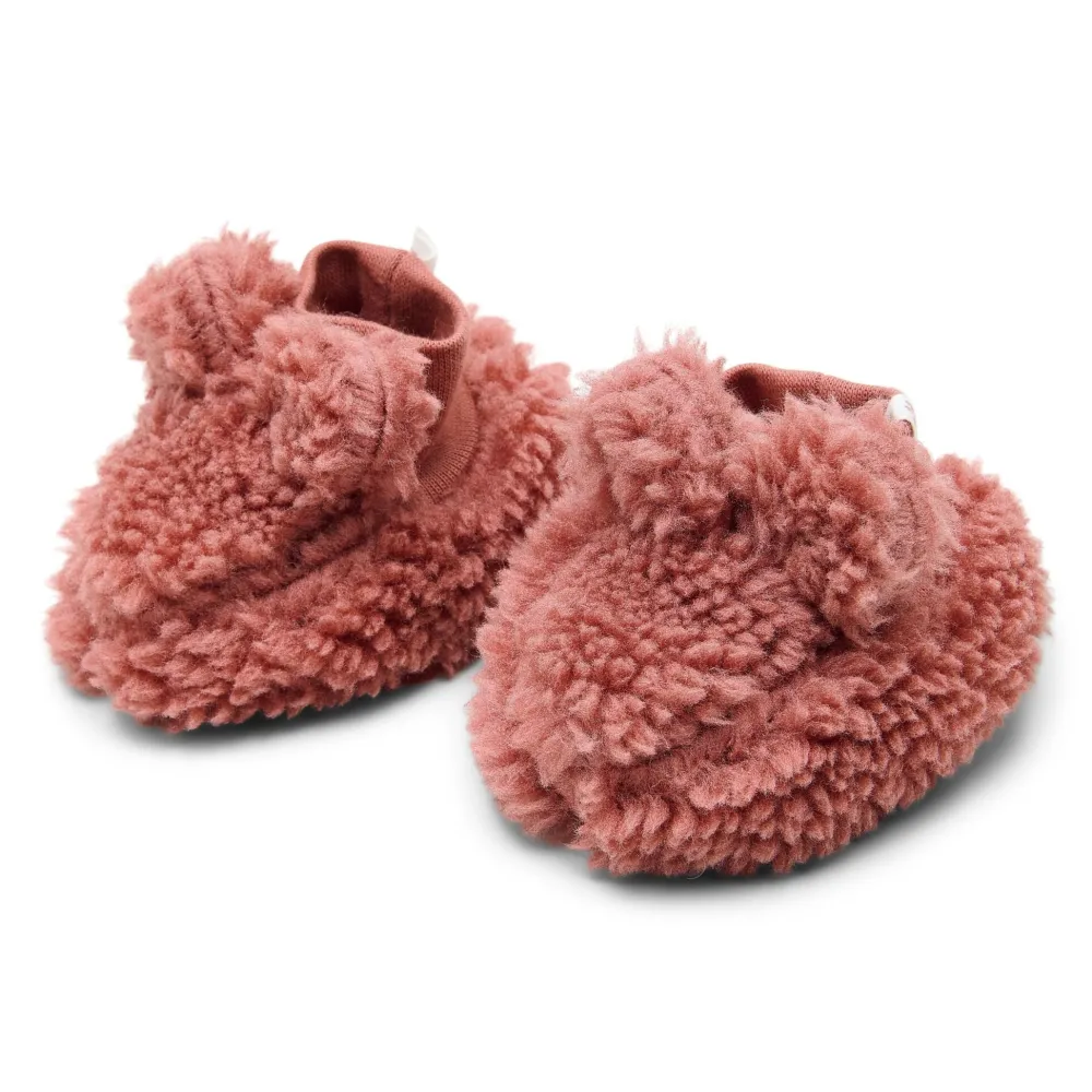 Little Dutch Teddy slofjes - Roze - Newborn Naturals