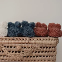 Little Dutch Teddy slofjes - Roze - Newborn Naturals