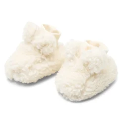 Little Dutch Teddy slofjes - Wit - Newborn Naturals