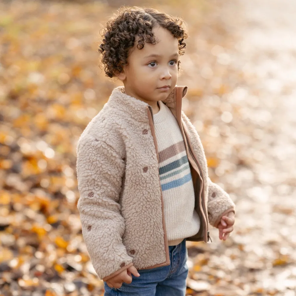 Little Dutch Teddy vest - Bruin - Forest Friends