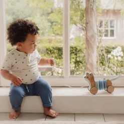 Little Dutch Trekdier Vos - Blauw - Forest Friends