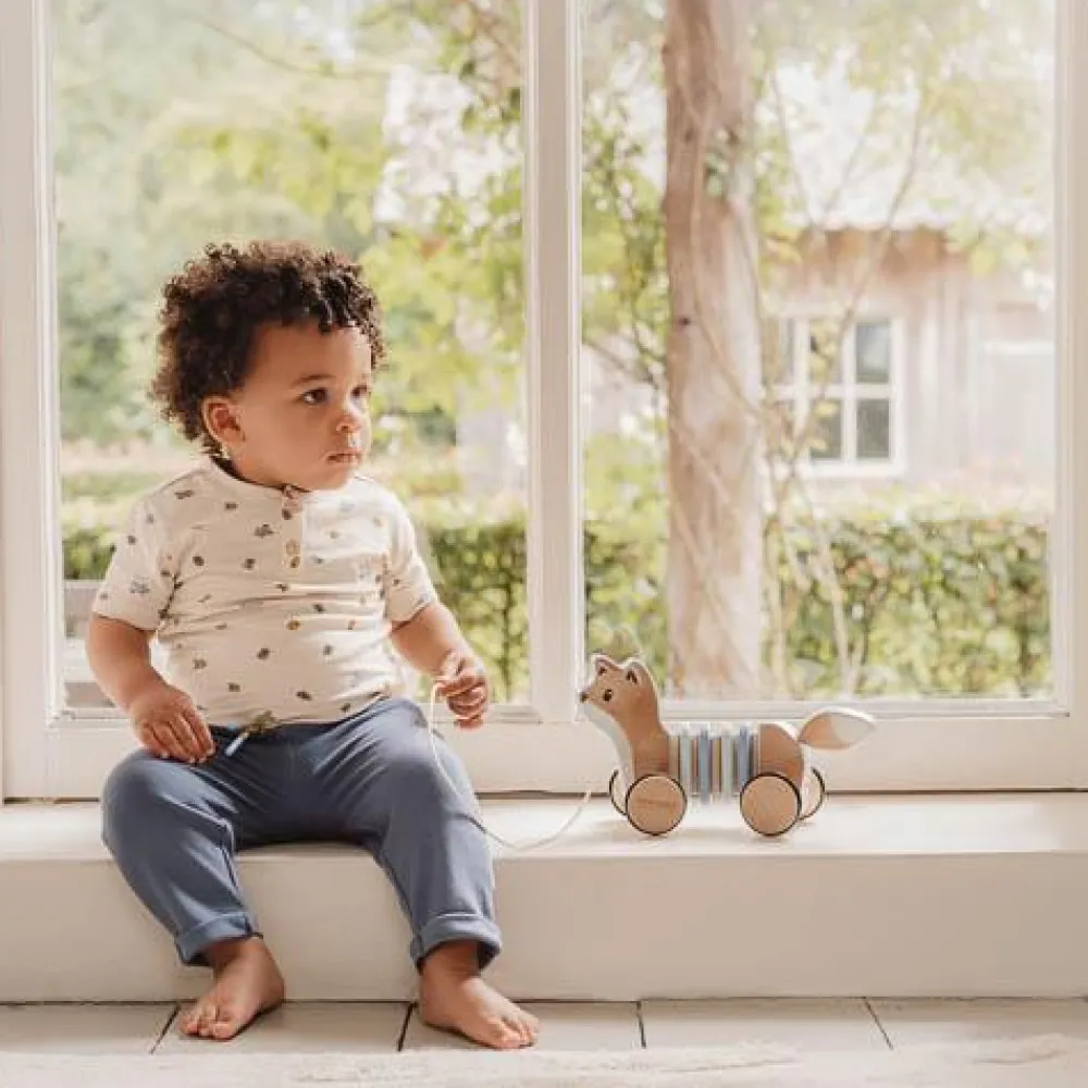 Little Dutch Trekdier Vos - Blauw - Forest Friends