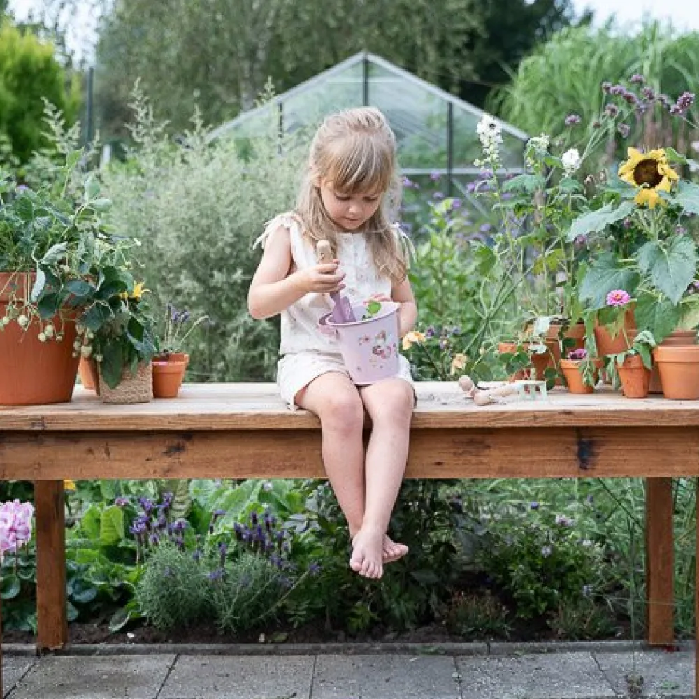 Little Dutch Tuin emmer - Roze - Fairy Garden