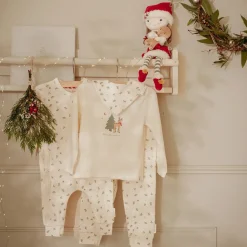 Little Dutch Tweedelige kerst pyjama – Beige