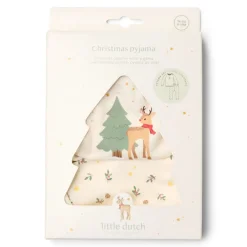 Little Dutch Tweedelige kerst pyjama – Beige