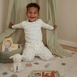 Little Dutch Tweedelige pyjama - Wit - Forest Friends - Forest Treasures