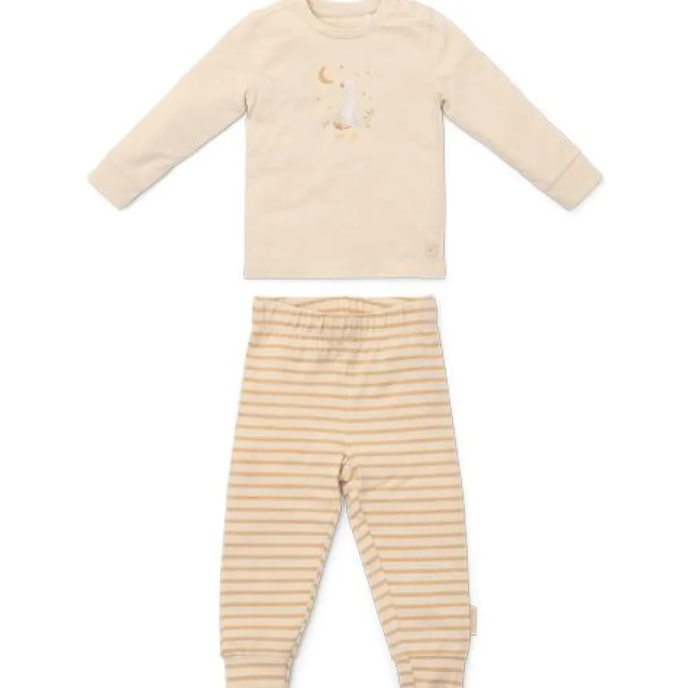 Little Dutch Tweedelige pyjama - Zand - Gestreept