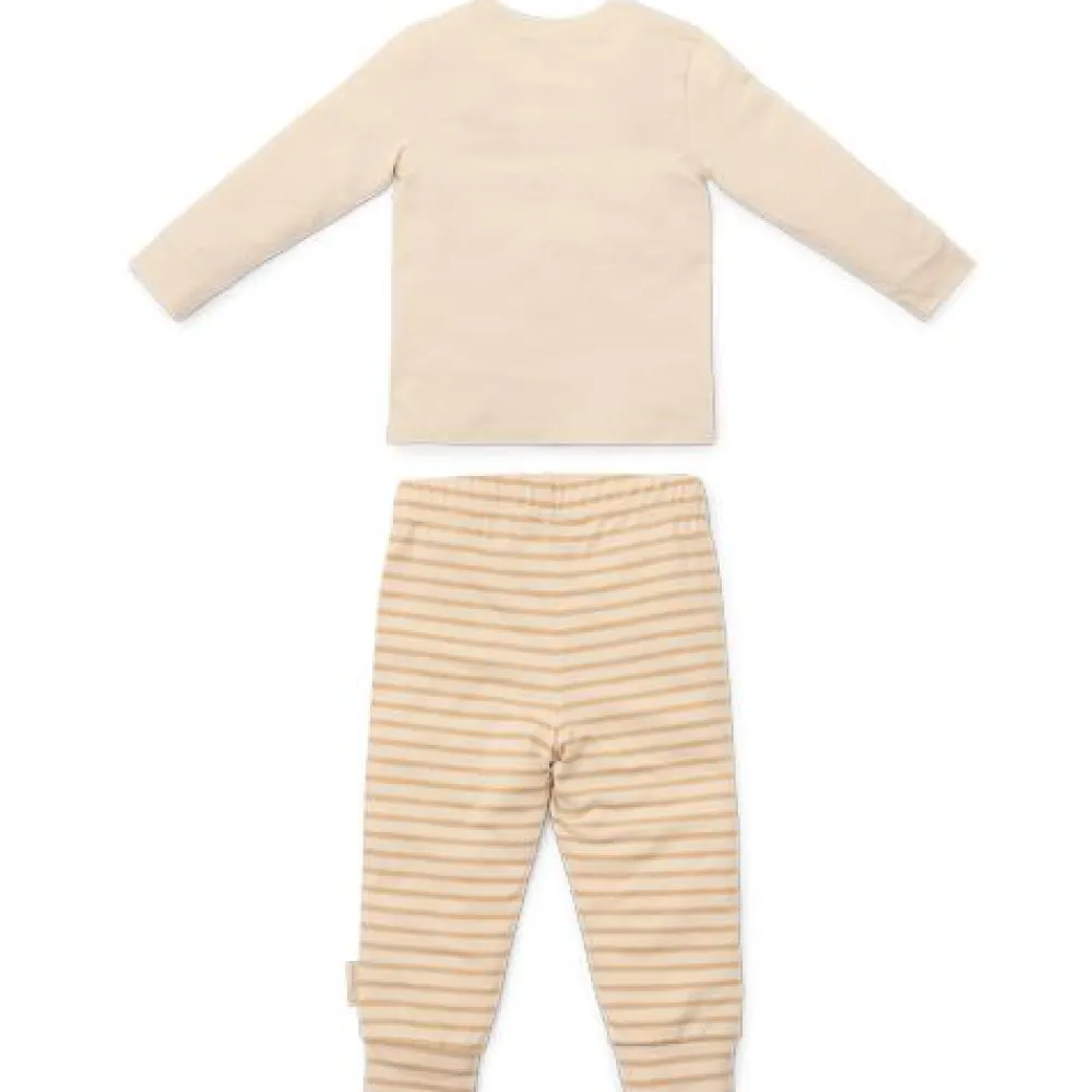 Little Dutch Tweedelige pyjama - Zand - Gestreept