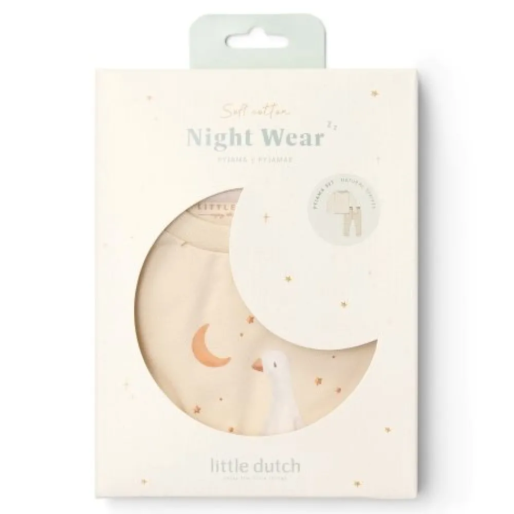 Little Dutch Tweedelige pyjama - Zand - Gestreept
