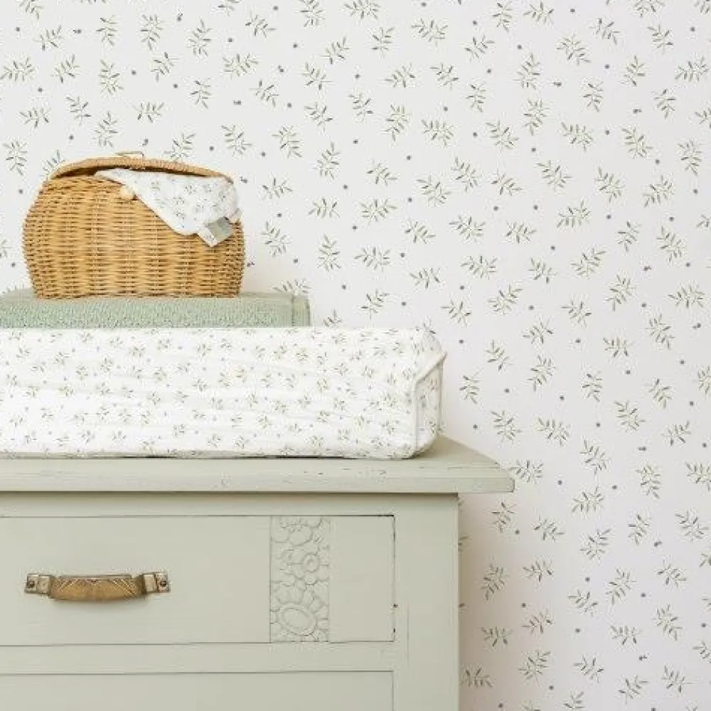 Little Dutch Vliesbehang - Meerkleurig - Essentials - Blueberry Leaves