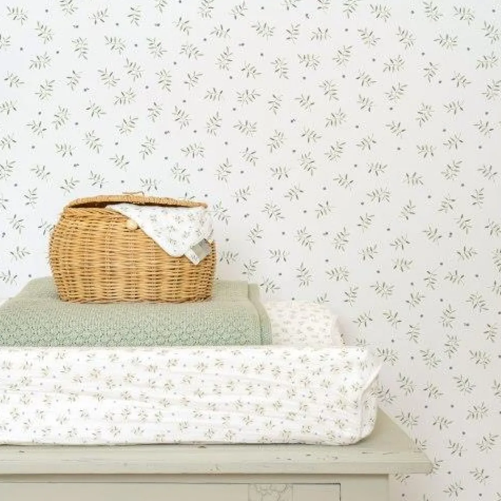 Little Dutch Vliesbehang - Meerkleurig - Essentials - Blueberry Leaves