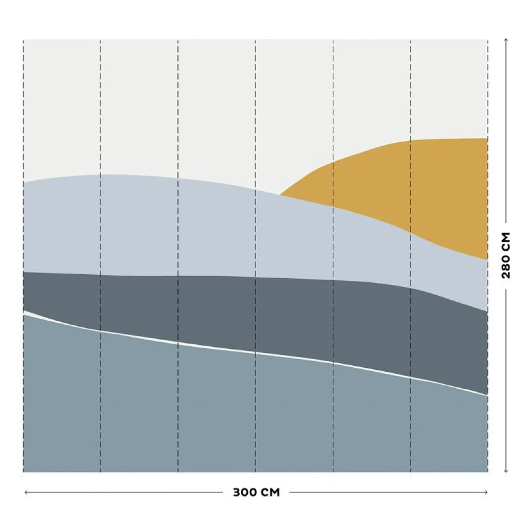 Little Dutch Vliesbehang Horizon Blue