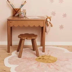 Little Dutch Vloerkleed bloem - Roze - Fairy Garden