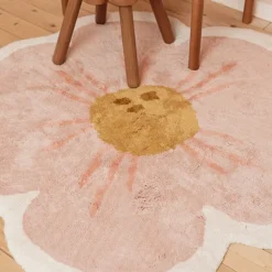 Little Dutch Vloerkleed bloem - Roze - Fairy Garden