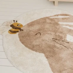 Little Dutch Vloerkleed konijn - Beige