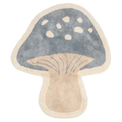 Little Dutch Vloerkleed paddenstoel - Blauw - Forest Friends