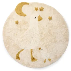 Little Dutch Vloerkleed rond - Wit - Newborn Naturals - Little Goose