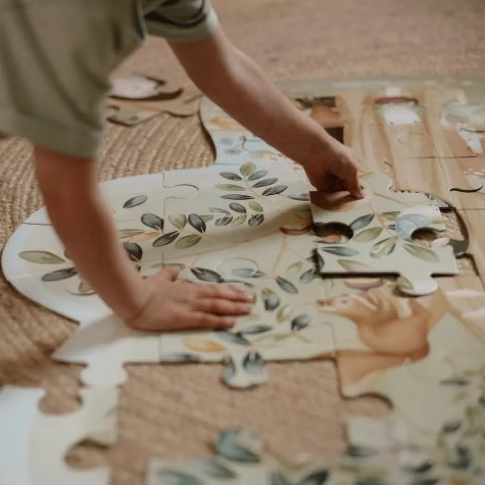 Little Dutch Vloerpuzzel - Blauw - Forest Friends