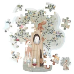 Little Dutch Vloerpuzzel - Blauw - Forest Friends