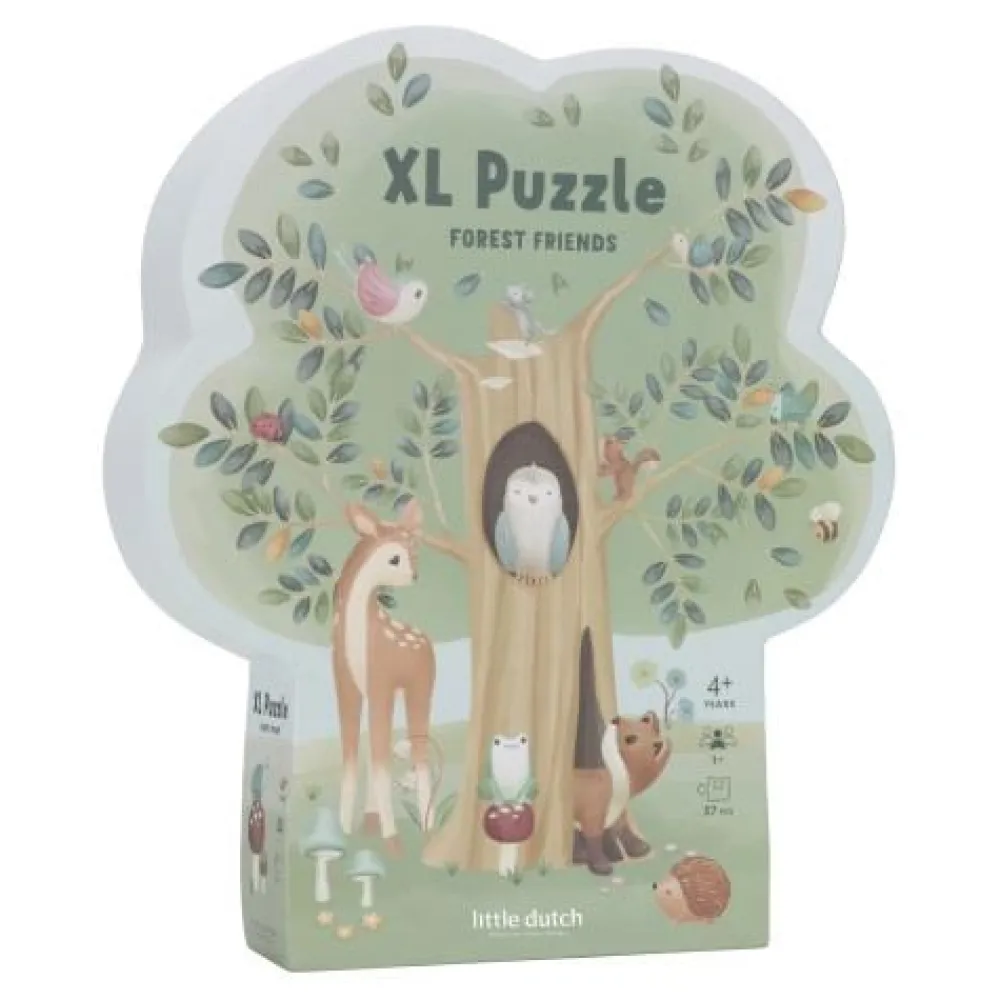 Little Dutch Vloerpuzzel - Blauw - Forest Friends