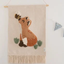 Little Dutch Wandkleed vos - Wit - Forest Friends