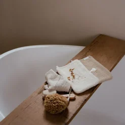 Little Dutch Washandjes set - Wit - Newborn Naturals - Baby Bunny