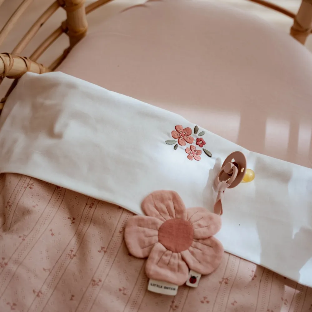 Little Dutch Wieg hoeslaken - Roze - Essentials