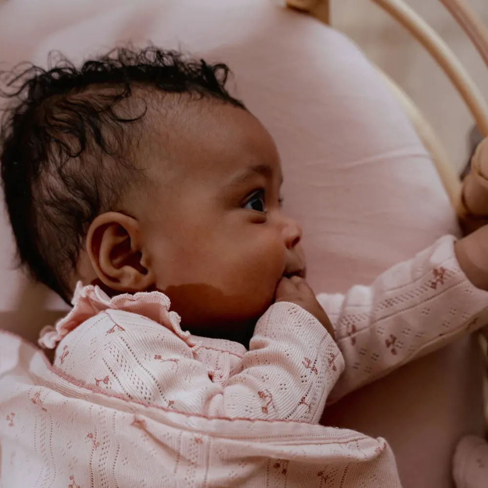 Little Dutch Wieg hoeslaken - Roze - Essentials