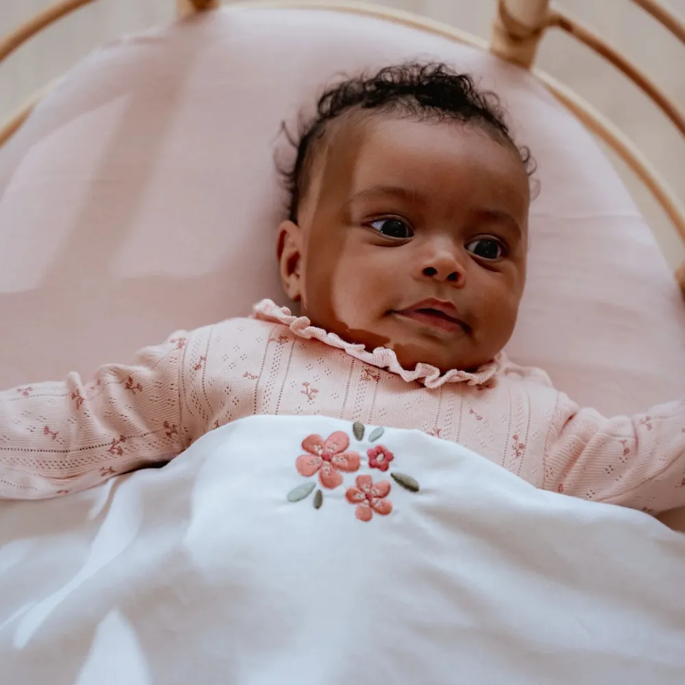 Little Dutch Wieg hoeslaken - Roze - Essentials