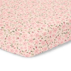 Little Dutch Wieg hoeslaken - Roze - Fairy Garden - Fairy Floral