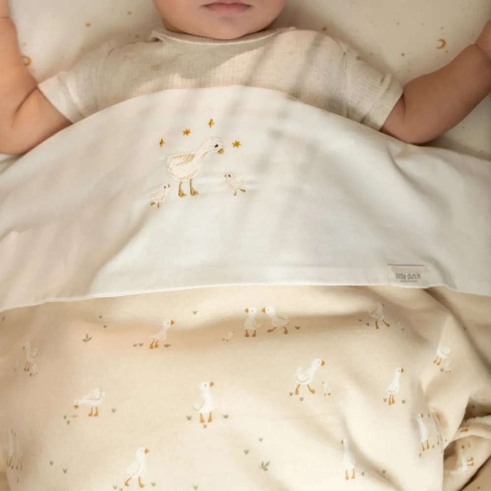 Little Dutch Wiegdeken - Fleece - Beige - Newborn Naturals - Little Goose
